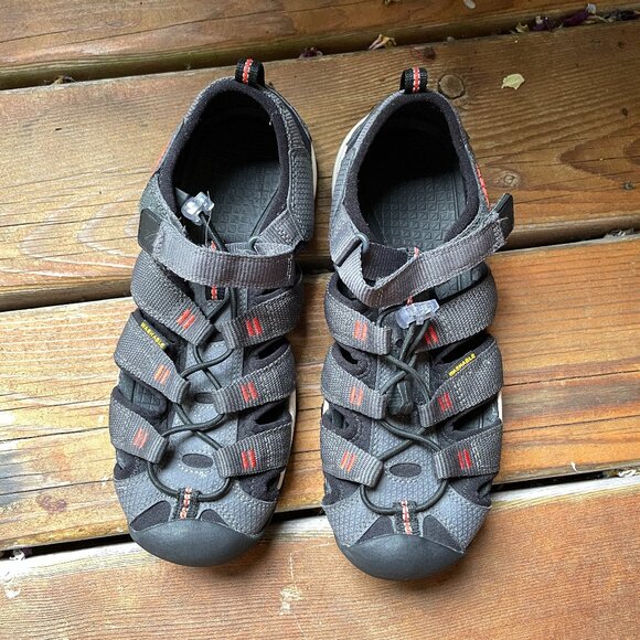 EUC KEEN Kids' Gray Newport Neo H2 Waterproof Washable Sandal in Big Kid 4 - Picture 1 of 9